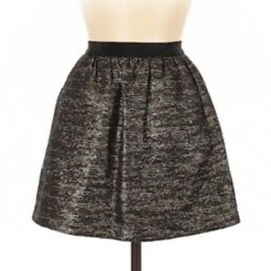 Aritzia Wilfred Metallic Mini Skirt with Pockets